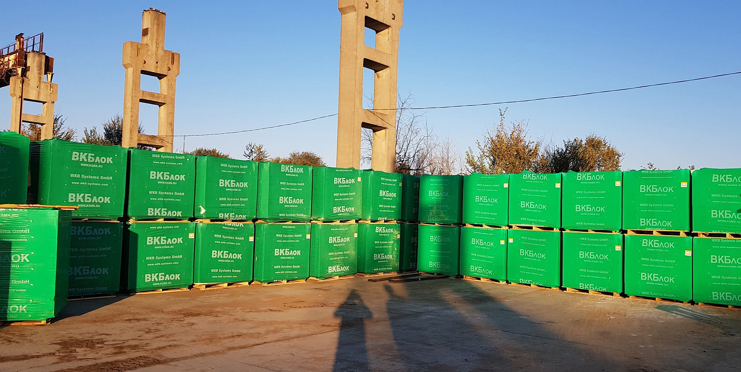 Пеноблоки стеновые ВКБлок 625х400х250, D500